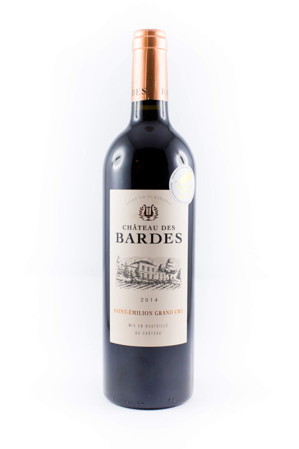 Wino francuskie AOP St. Emilion Grand Cru Château des Bardes - Medaille d'Or Paris